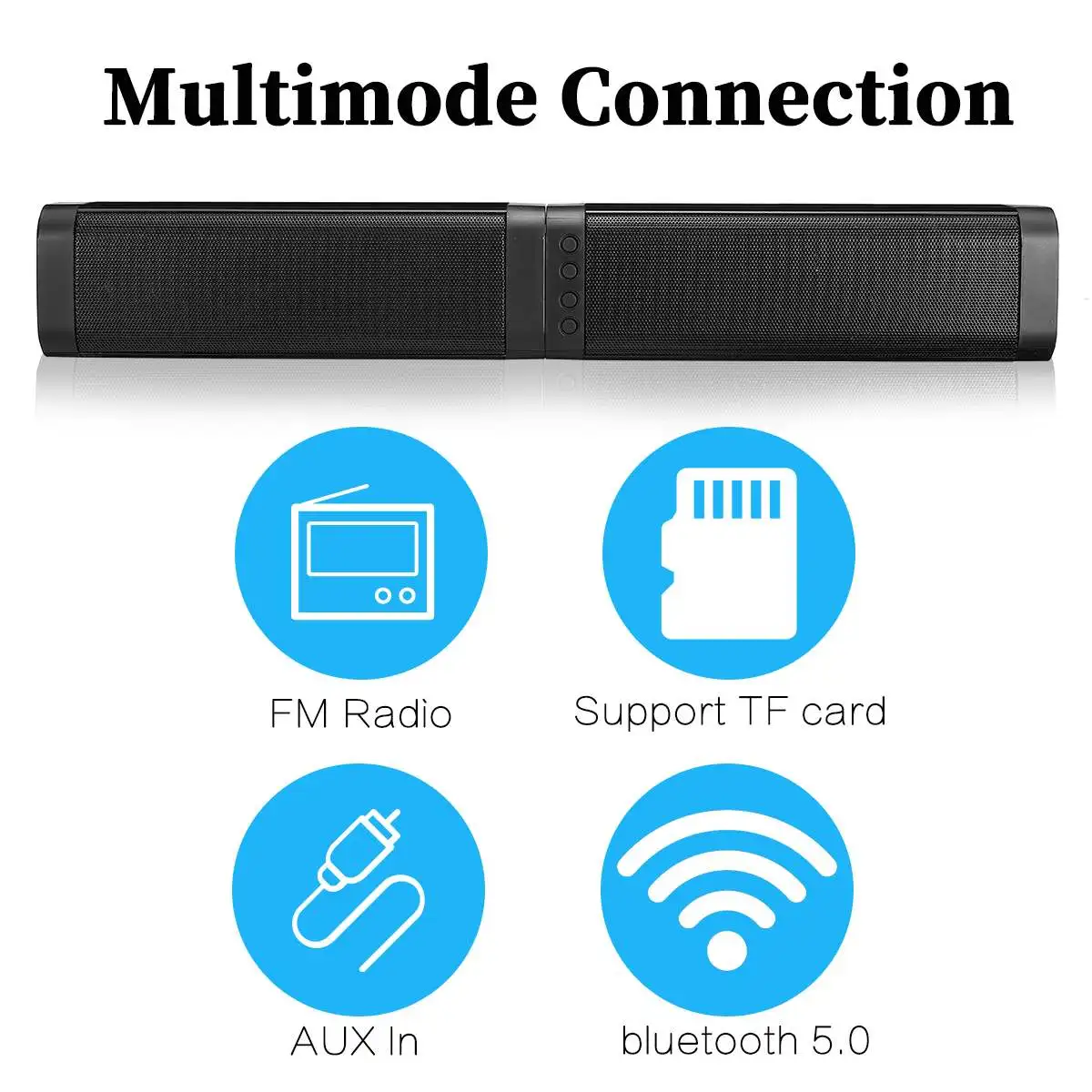 Домашний кинотеатр 20 Вт Bluetooth Саундбар ТВ AUX оптические Bluetooth Динамики Soundbar Колонка Саундбар сабвуфер динамик для ТВ компьютера
