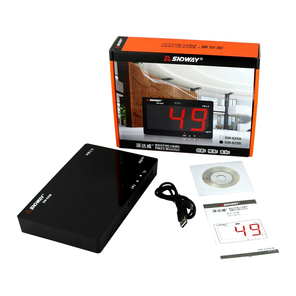 Лазерный детектор PM2.5 настенный монитор качества воздуха/газовый