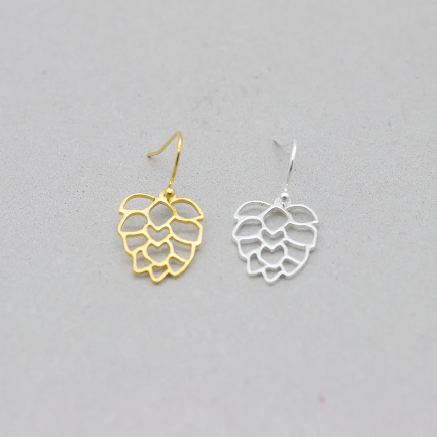 10pcs/lot Stainless Steel Minimalism Hollow Flower Stud Earrings Silver Color Exquisite Plant For Women Bridal Wedding Jewelry | Украшения
