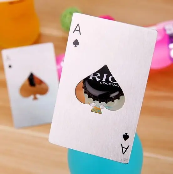 Креативная карточка для покера открывалка пивных бутылок Персонализированная
