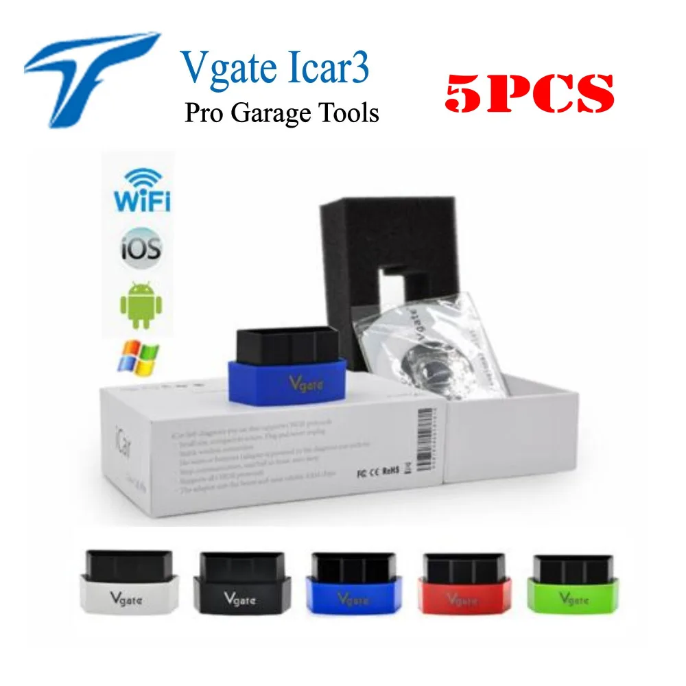 5 шт. wow CDP Vgate iCar3 Wifi Elm327 Поддержка протоколов OBD2 Автомобили iCar 3 ELM 327 Автомобильный