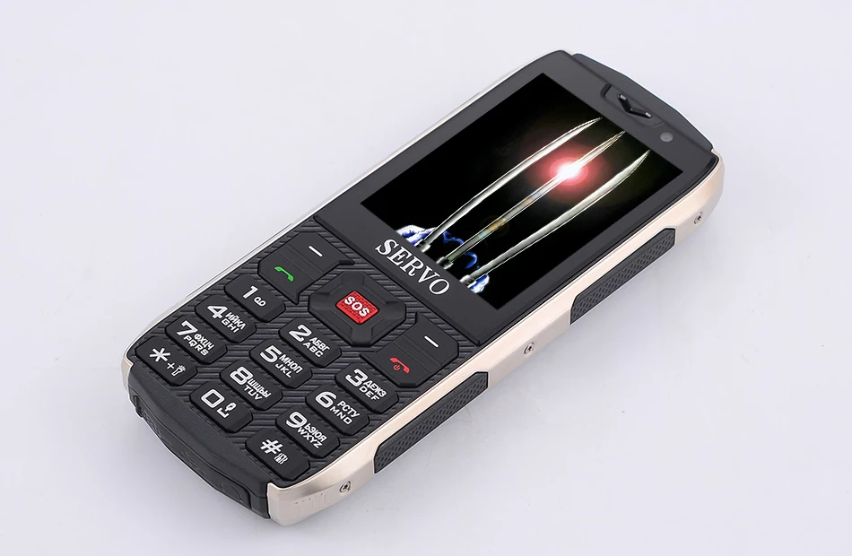 SERVO H8 мобильный телефон 2,8 дюймов 4 SIM телефон Bluetooth фонарик GPRS 3000 мАч Внешний аккумулятор телефон русский язык клавиатура Сотовый