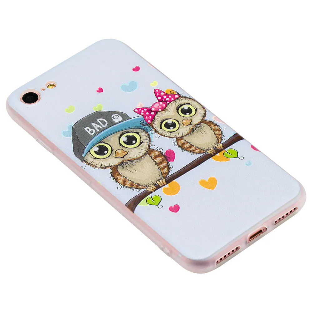 Для Apple iPhone 7 iPhone7 милый мультфильм мягкий силиконовый роскошный прозрачная