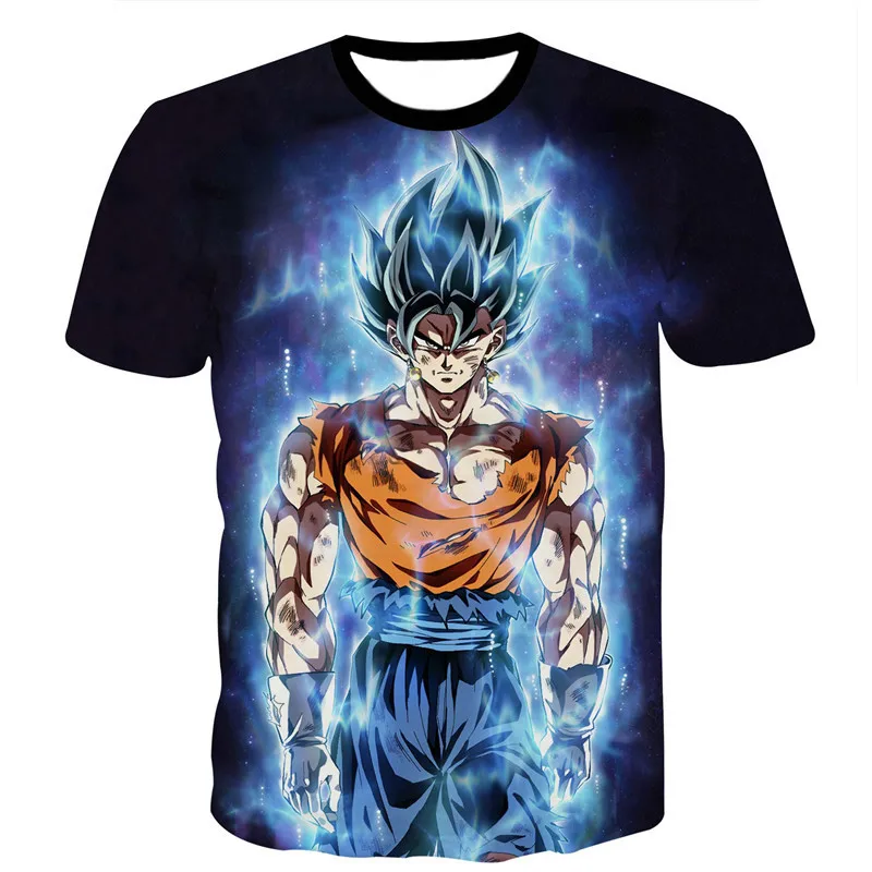 2018 New men's Dragon Ball anime tights male sleeved summer T-shirt compression clothing fitness | Мужская одежда