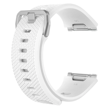 White Силиконовый Браслет для Fitbit Ionic Smart сменный ремешок для наручных часов спортивный браслет маленький большой размер умные аксессуары - Цвет: White