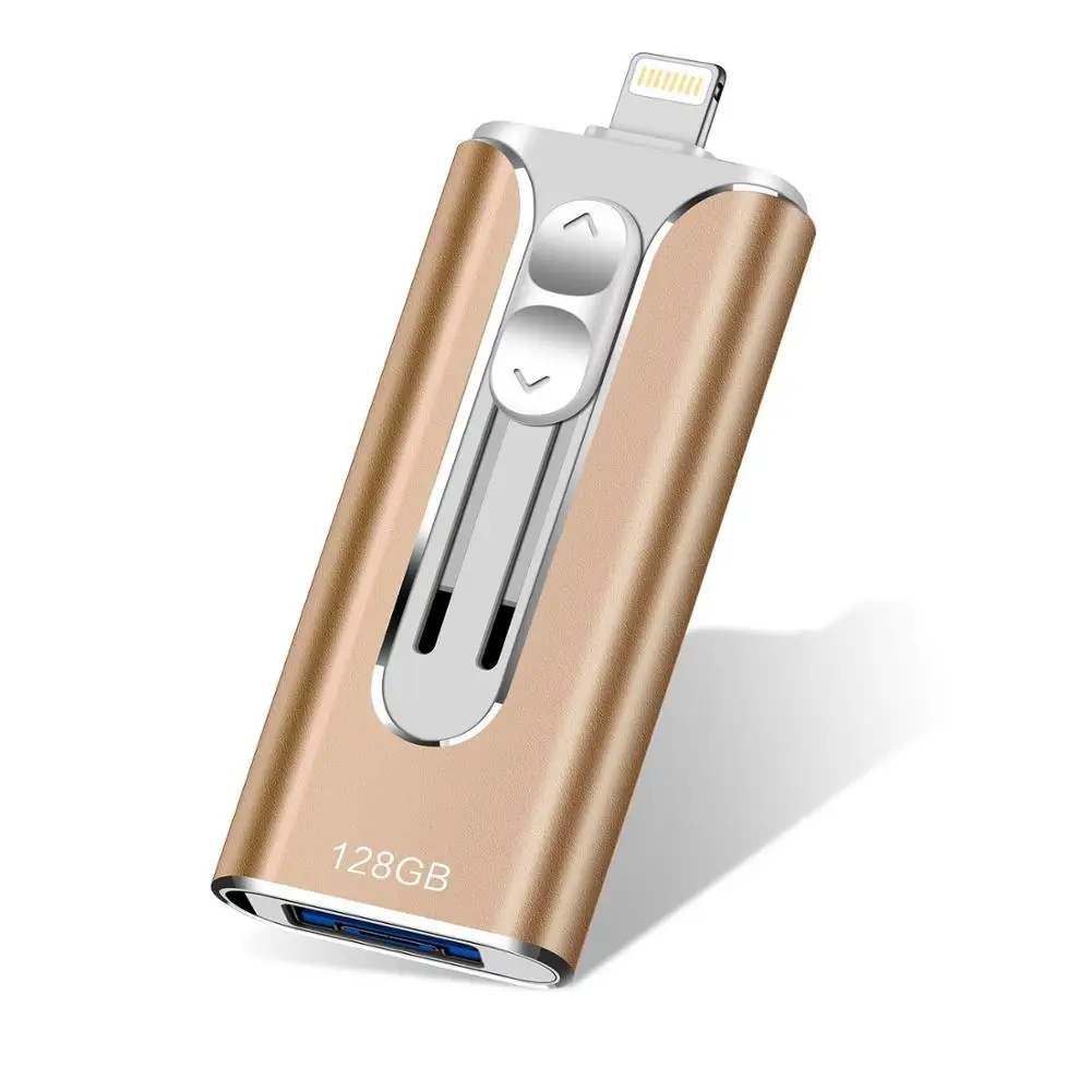 USB флэш накопитель для iPhone 128 ГБ usb ключ 3 0 Lightning Memoria Stick|USB флэш-накопители| |