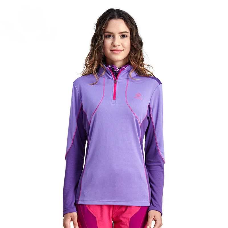 2016 Брендовые мужские и женские футболки с длинным рукавом быстросохнущие