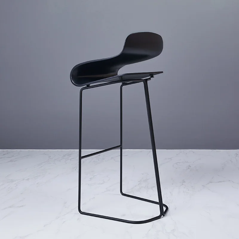 

H 14%Modern Minimalist Bar Chair European Wrought Iron Bar Stool High Stool Bar Chair Front Bar Stool