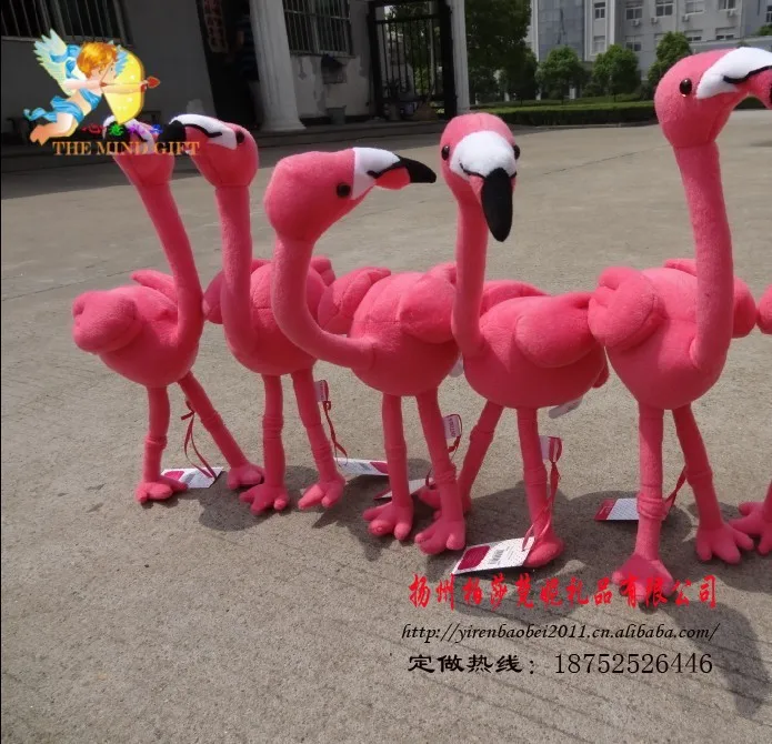 Кукла Плюшевая с розовым фламинго 35 см | Игрушки и хобби