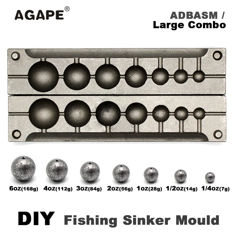 Грузила для рыбалки Agape сделай сам форма ADBASM/большой комбинированный грузила 7 г 14