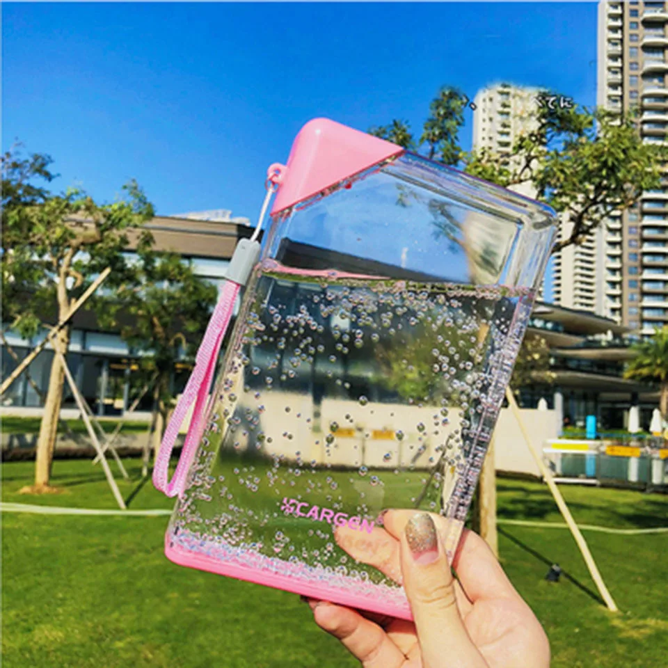 Transhome A5 бумажная пластиковая бутылка для воды Bpa бесплатно питьевые бутылки