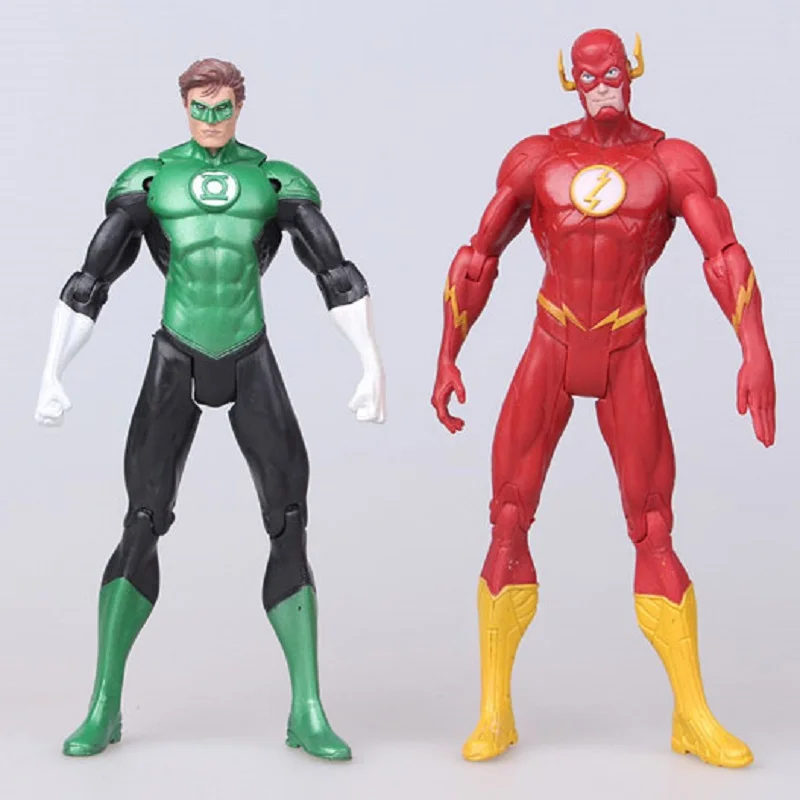 7 шт./лот Лига Справедливости Америки герой дисплей игрушка супер человек летучая