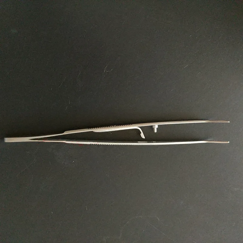 Пинцет хлопковый зубчатый Стоматологический Хирургический с замком 1 шт. |