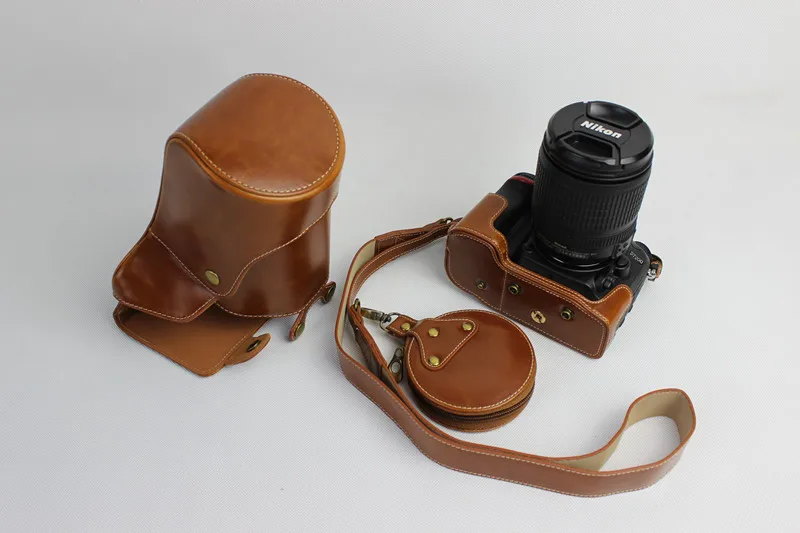 Роскошный чехол для камеры из искусственной кожи+ ремешок для DSLR Nikon D750(24-70 мм