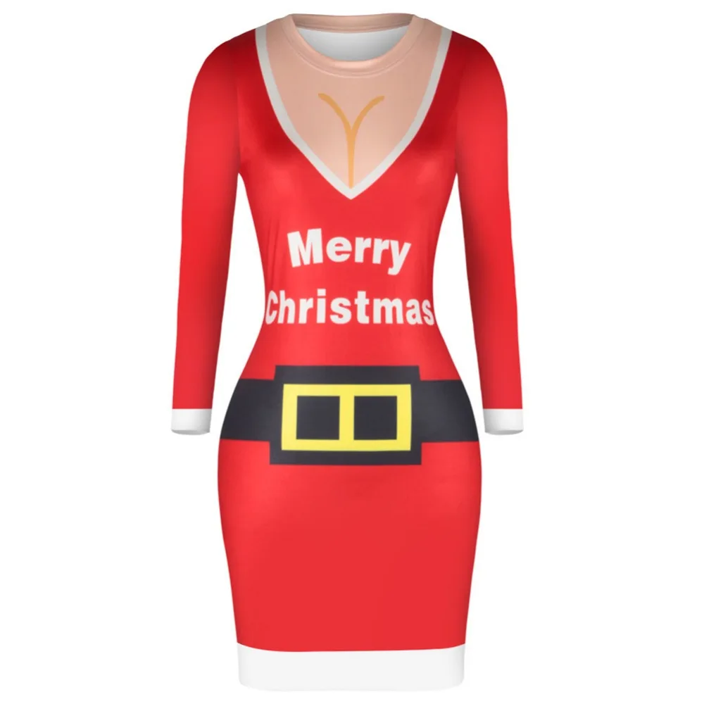 

Christmas Dress Adult Women Girls Christmas Santa Claus Clothes Costume