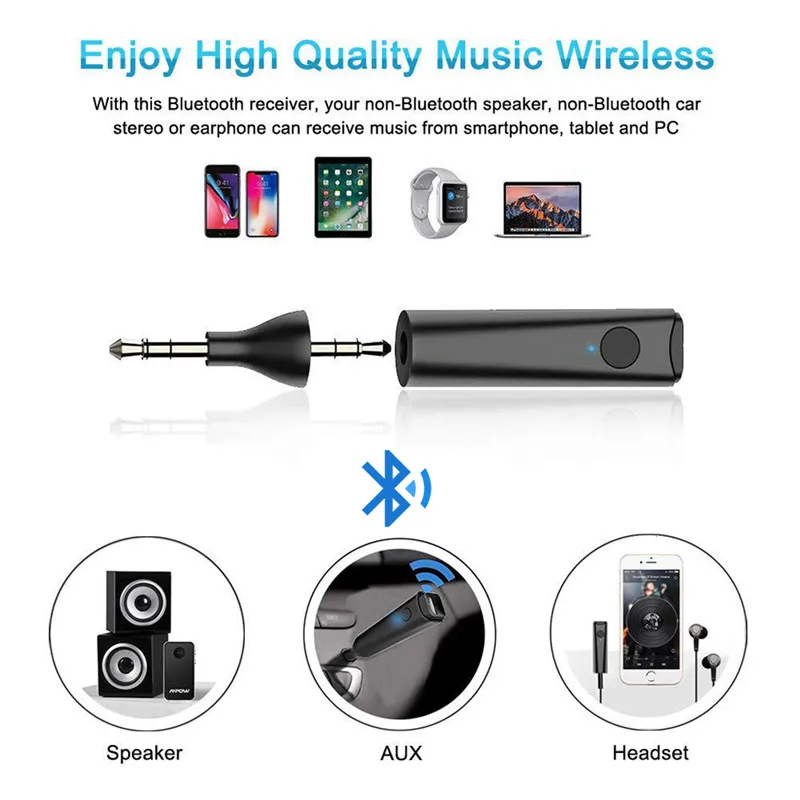 

Новый Bluetooth аудио приемник беспроводной Bluetooth приемник адаптер автомобильный AUX 3,5 мм аудио адаптер Bluetooth 5,0 приемник адаптер