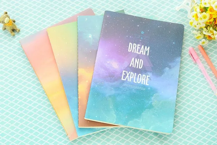 Блокнот Galaxy Starry Sky 8 мм линейная бумага 46 листов A6 A5|galaxy notebook|ruled papera5 sheets |