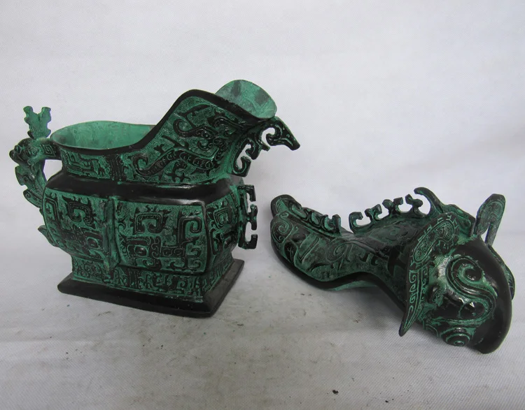 Антикварный антиквариат Китайский медный бокал для вина|glass glass|glass wine glassglass |