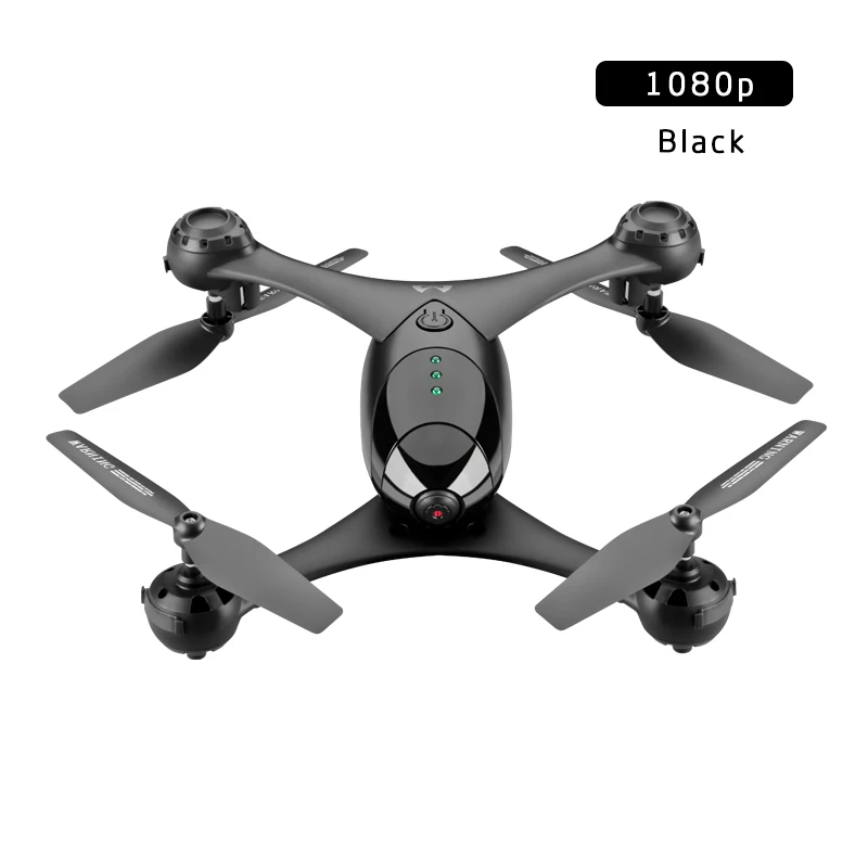 Новое поступление) SMRC M6 1080 P/4 K Радиоуправляемый Дрон HD Gimbal Двойные камеры wifi FPV Квадрокоптер высотоподвешивание гравитационный объект слежения - Цвет: 1080P Black
