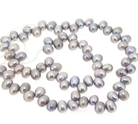 Unique Pearls jewellery Store Freshwater Cultured Pearl Loose Beads Gray Color 5-8mm Real Jewelry LC3-110 | Украшения и