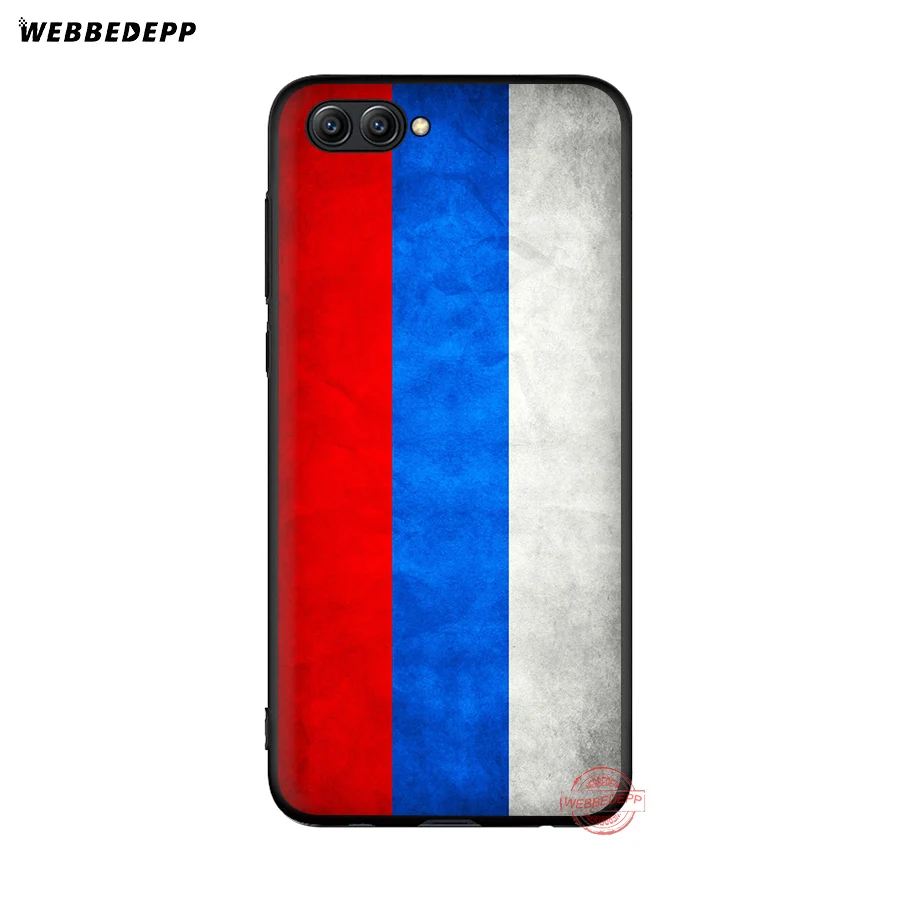 WEBBEDEPP мягкий чехол с российским флагом и гербом для Honor 20 10 9 9X 8 Lite 8C 8X 7X 7C 7A 3 ГБ 6A Pro