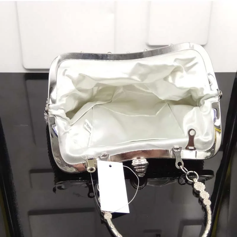 Muling женские вечерние сумки стразы металлические полные бриллиантов клатчи на