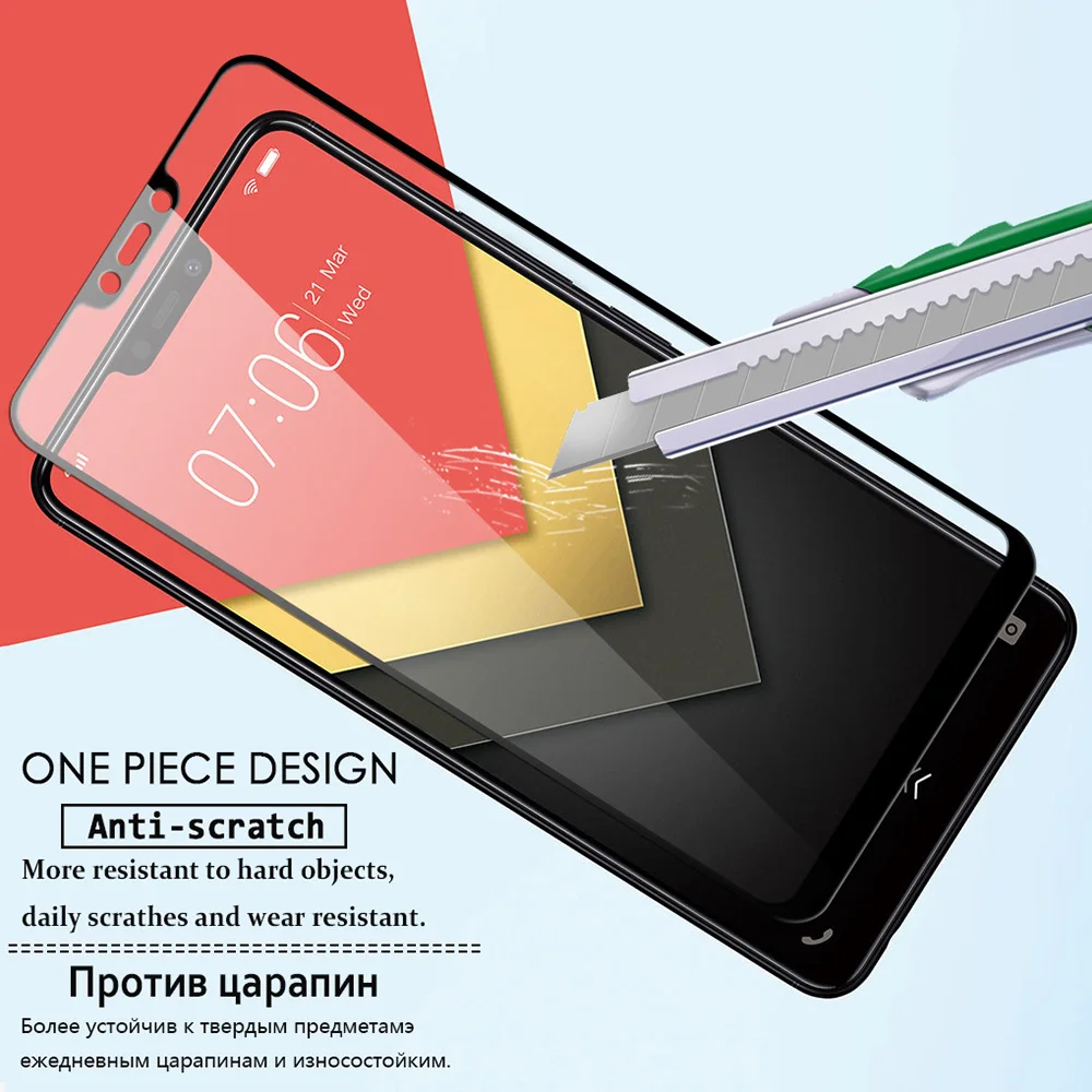 ABAY Премиум полное покрытие из закаленного стекла для VIVO Y95 Y81 Y83 Y71 Z3 V7 Y75 защитная