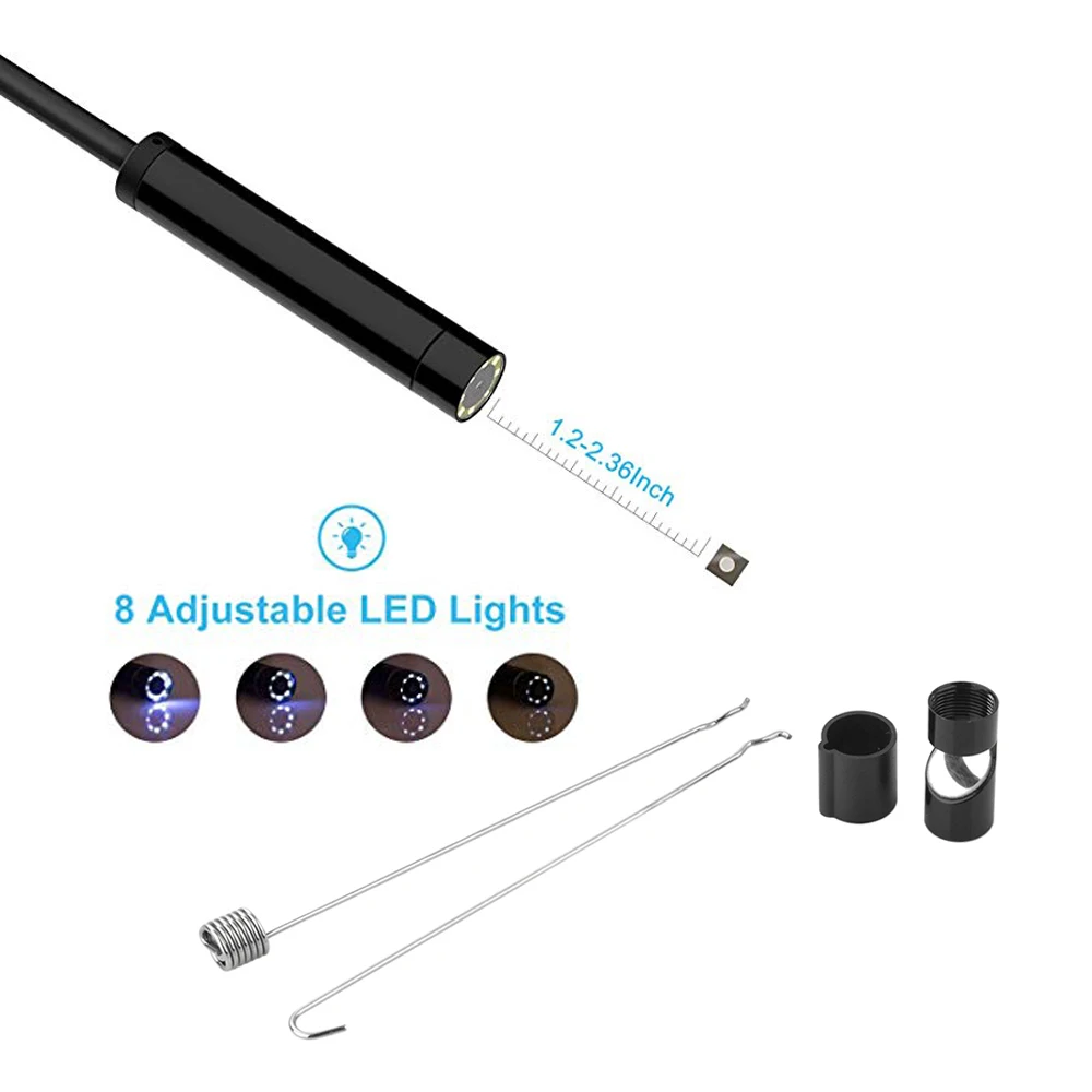 Инспекционная миниатюрная камера-эндоскоп на Android 1080P Full HD IP67 1920*1080 2 м 5 Micro USB |