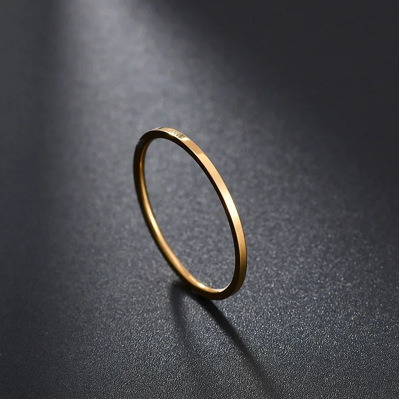 Женское Обручальное Кольцо ELSEMODE гладкое обручальное кольцо из титановой стали