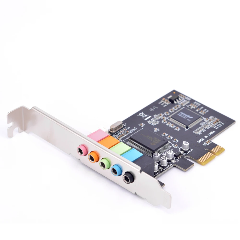 PCI-E 6 канальный соединитель технология истинная цифровая звуковая карта 5 1 CMI8738