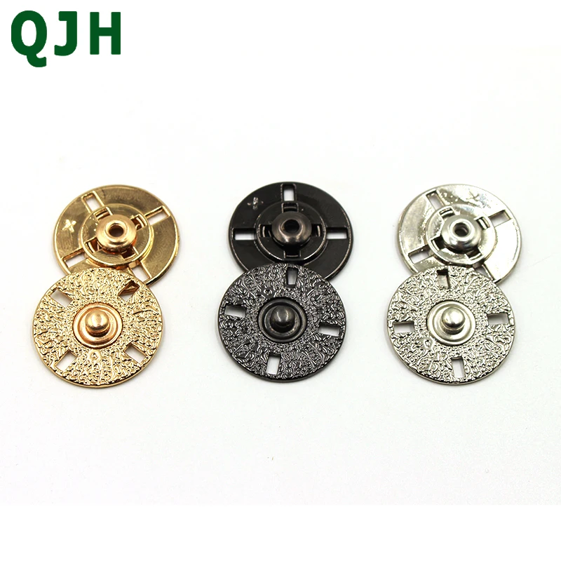 6 шт./партия винтажная застежка для шитья пластинчатый металл невидимая защелка