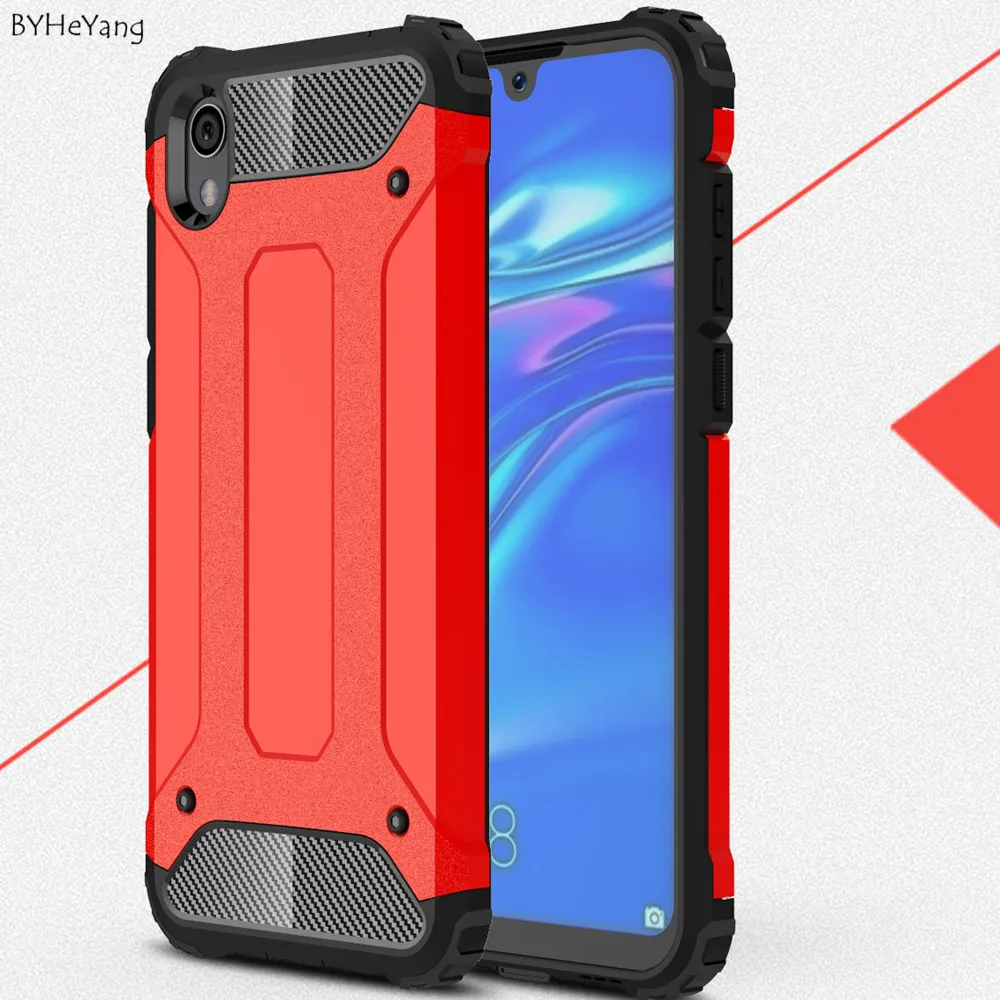 Чехол для Huawei Y5 2019 противоударный жесткий поликарбонатный Силиконовый мягкий