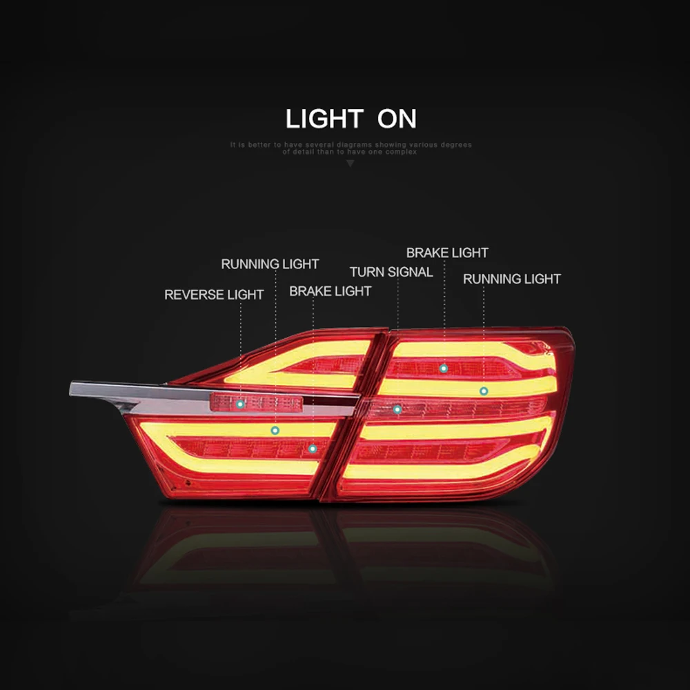 FOR TOYOTA CAMRY 2015 2016 2017 2018 LED TAIL LIGHT ASSEMBLY LAMP | Автомобили и мотоциклы