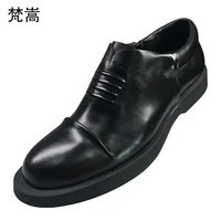 big size high quality genuine leather shoes men business men shoesmen dress shoes british retro men shoes cowhide loafer