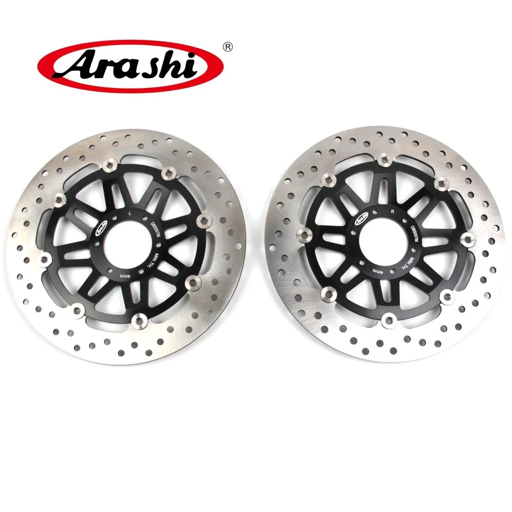 Черный ARASHI CNC передние тормозные диски для мотоцикла, роторы для HONDA CB 400 SUPER BOL DOR 2005 CB 400 SUPER FOUR 2005 CB 600 HORNET - Цвет: Черный