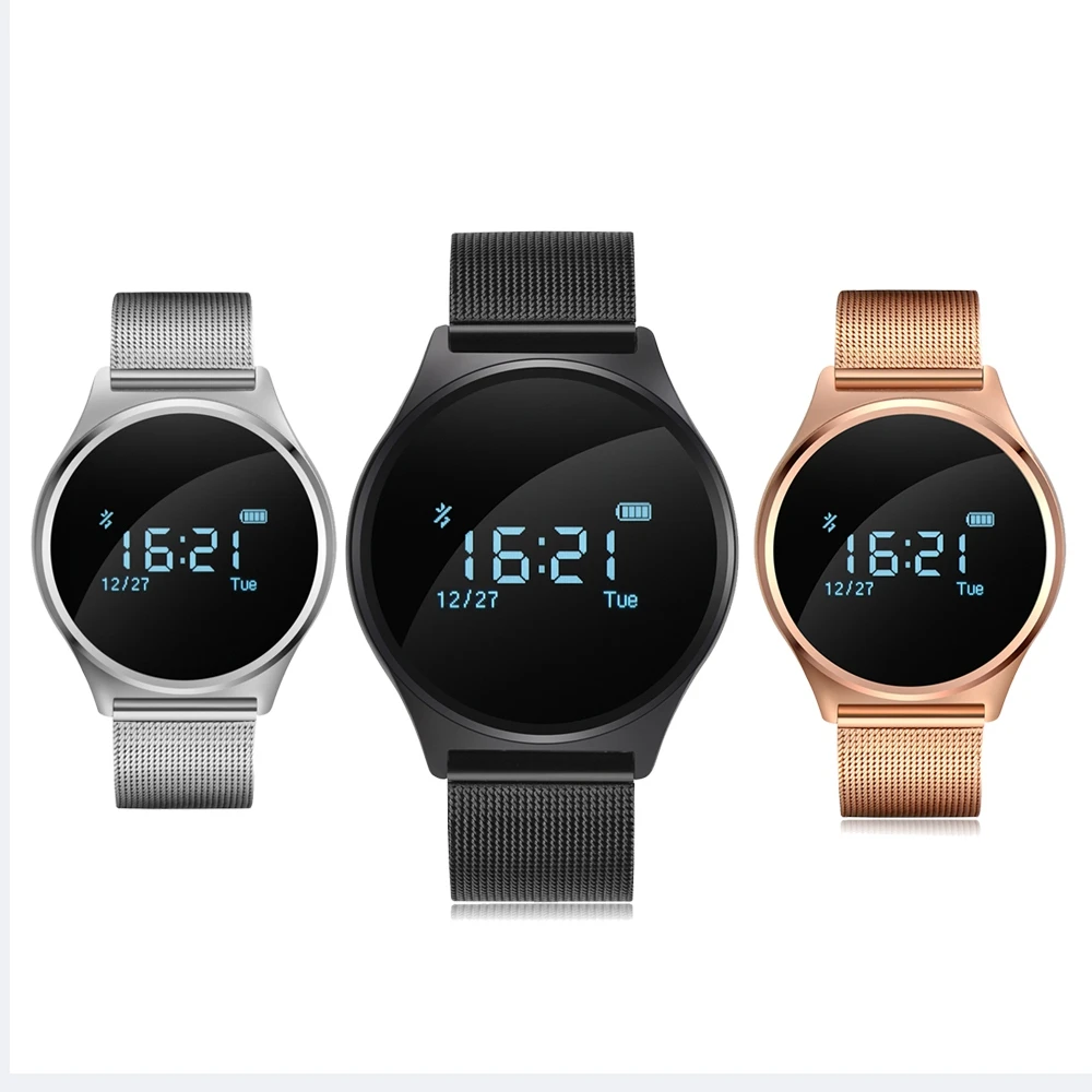M7 круглый Bluetooth Smart Часы жизни Водонепроницаемый крови Давление/монитор