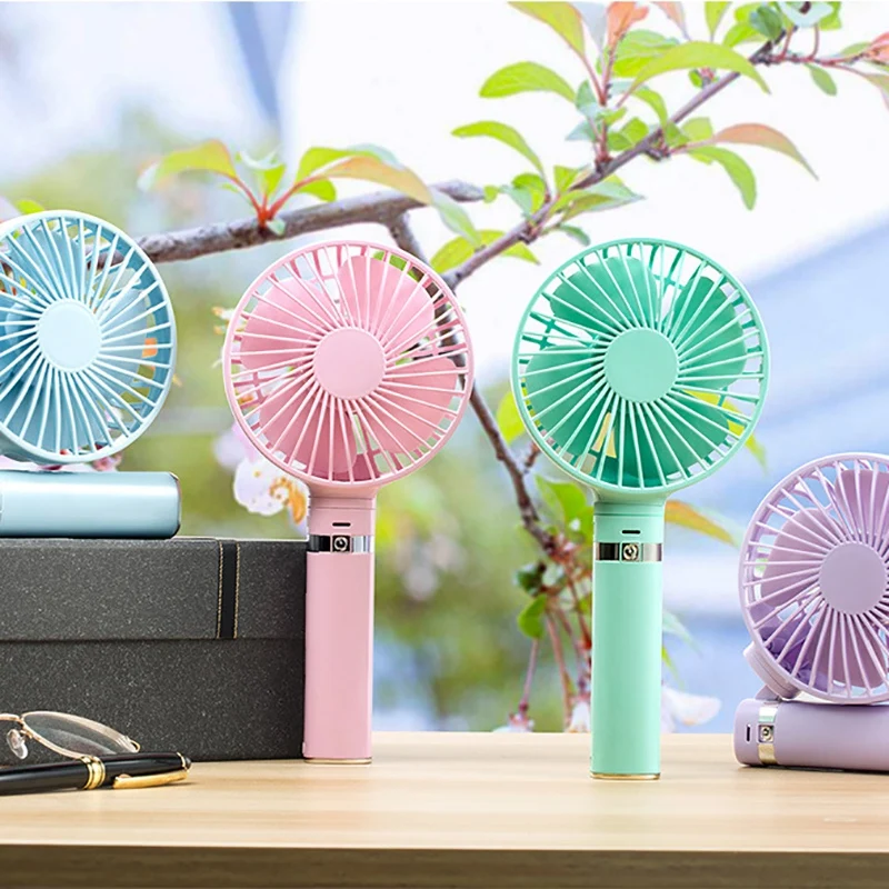 Горячее предложение! Портативный складной usb-вентилятор со светодиодной