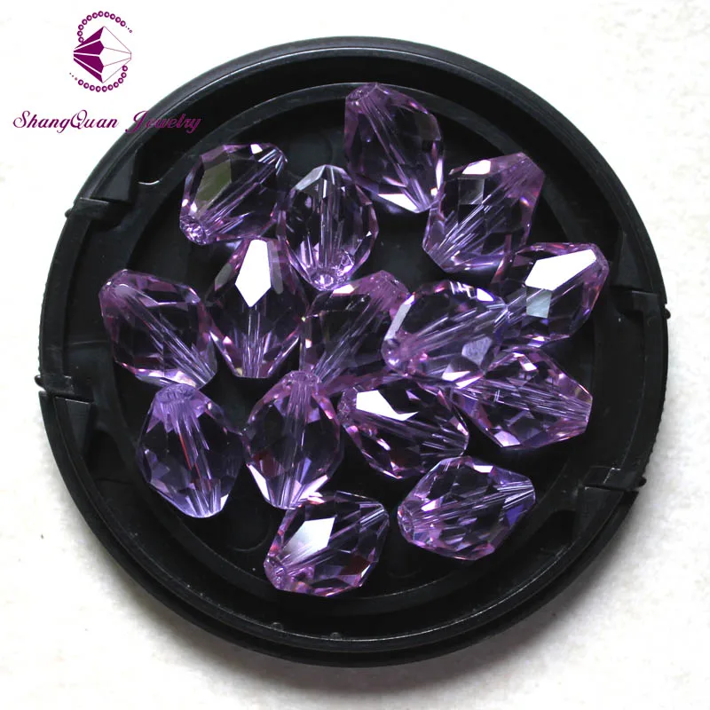 Хит продаж новинка Длинные бусины из хрустального стекла в форме ромба 13x10 мм