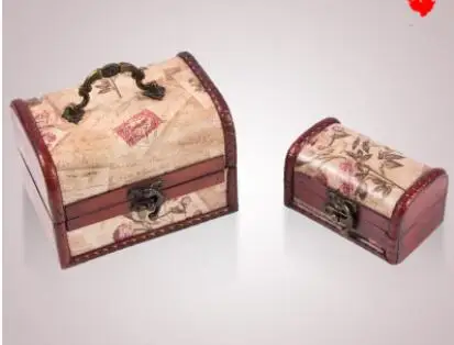 

Vintage nostalgic palace treasure high-end jewelry box set household wooden receiving 10pc set Wholesale factory direct selling