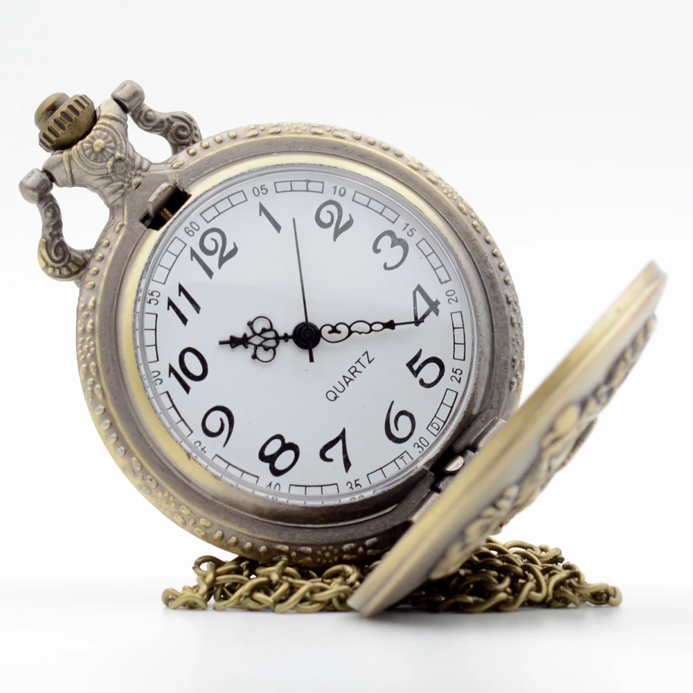 Ретро Бронзовый Гарри Поттер Хогвартс колледж Ravenclaw кварцевые карманные часы