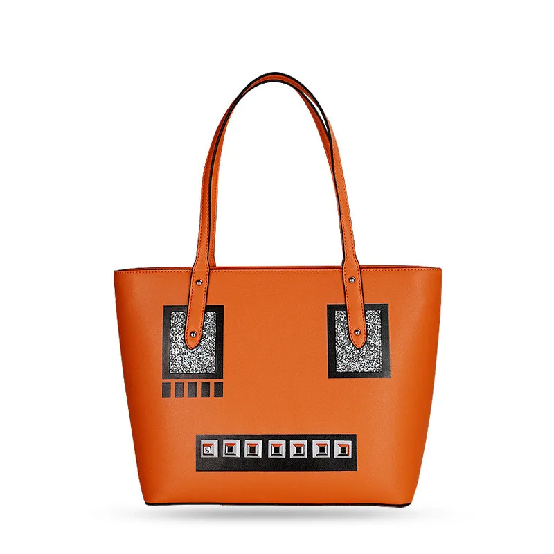 Это yiiya Для женщин PU сумочка Mochila модные заклепки Тиснение Повседневное Tote