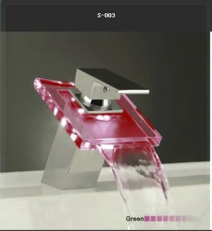 animal taps hot cold faucet temperature sensor 3 color LED basin faucets DLM1 | Обустройство дома