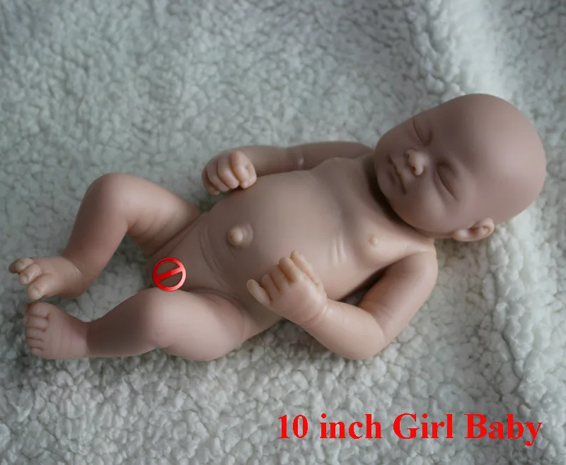 Мягкие виниловые формы для кукол новорожденных 10 дюймов полностью закрытые