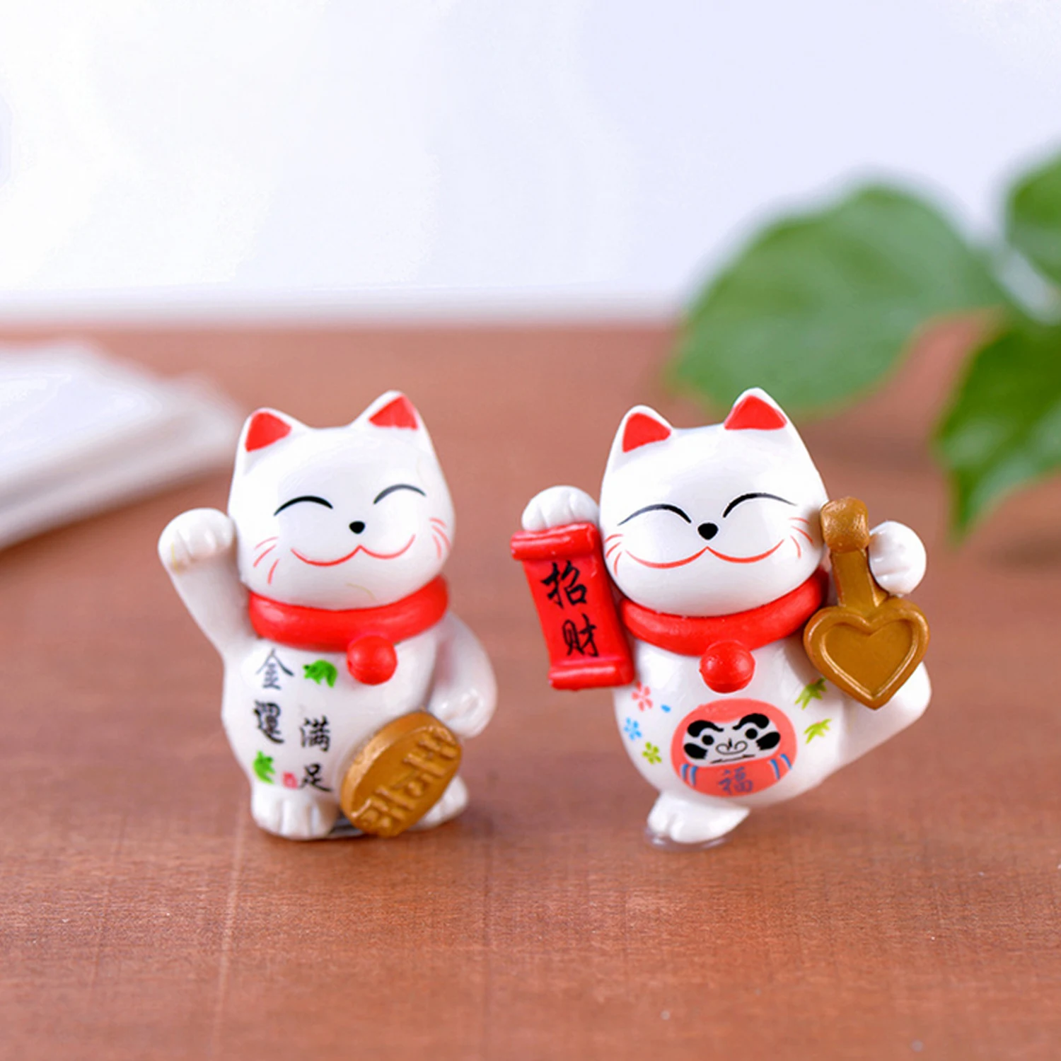 Милая мультяшная кошка на удачу 8 шт. украшения для миниатюрного сказочного сада
