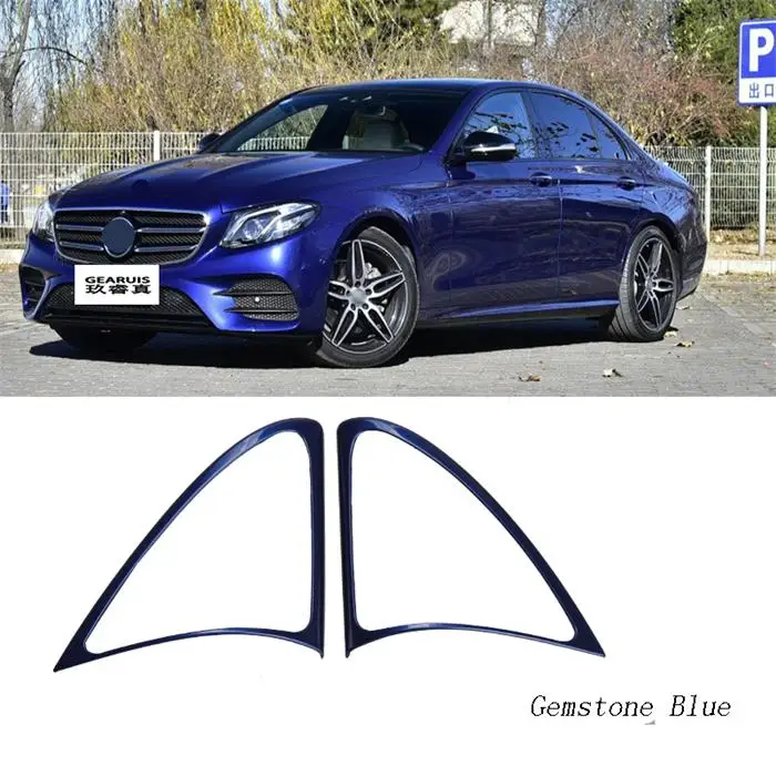 Blue Автомобильный Стайлинг дверной динамик декоративная накладка наклейка для Mercedes Benz E Class w213- салона авто аксессуары - Название цвета: Blue