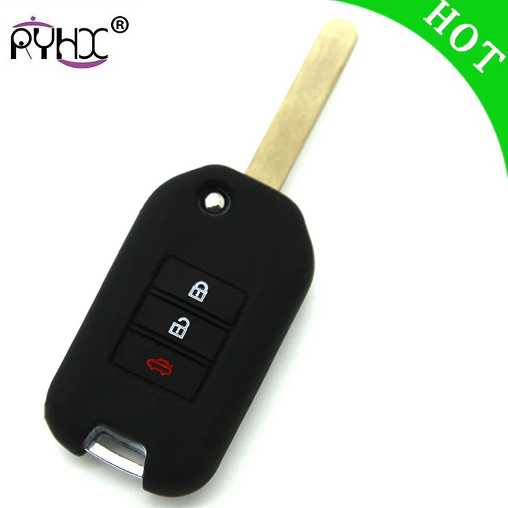 RYHX для Civic Accord Cr v Pilot Crv 2015 2016 2017 2018 держатель оболочки протектор 3 кнопки