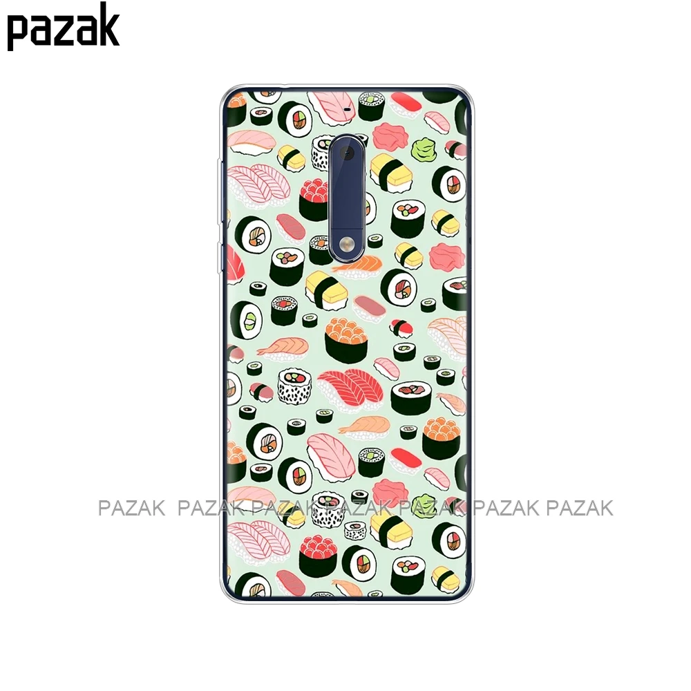 61460 Силиконовый чехол для Nokia 1, 2, 2,1, 3, 3,1, 5, 5,1 plus, чехол, мягкая задняя крышка из ТПУ для телефона, противоударный чехол, защитный бампер - Цвет: 61460