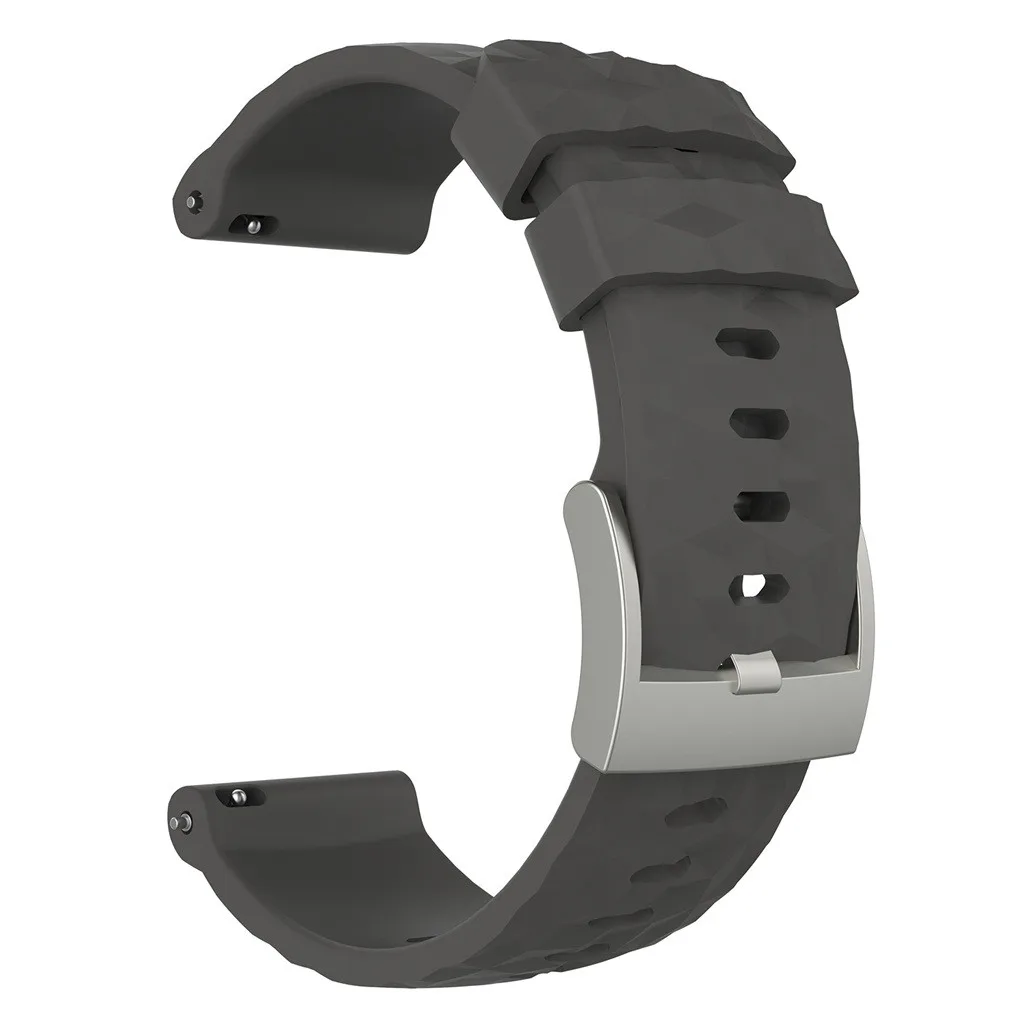 GY Ouhaobin 24 мм спортивный силиконовый ремешок для Suunto Spartan Sport наручные часы HR Baro/Suunto 9 спортивный дышащий силиконовый браслет 430 - Цвет: GY