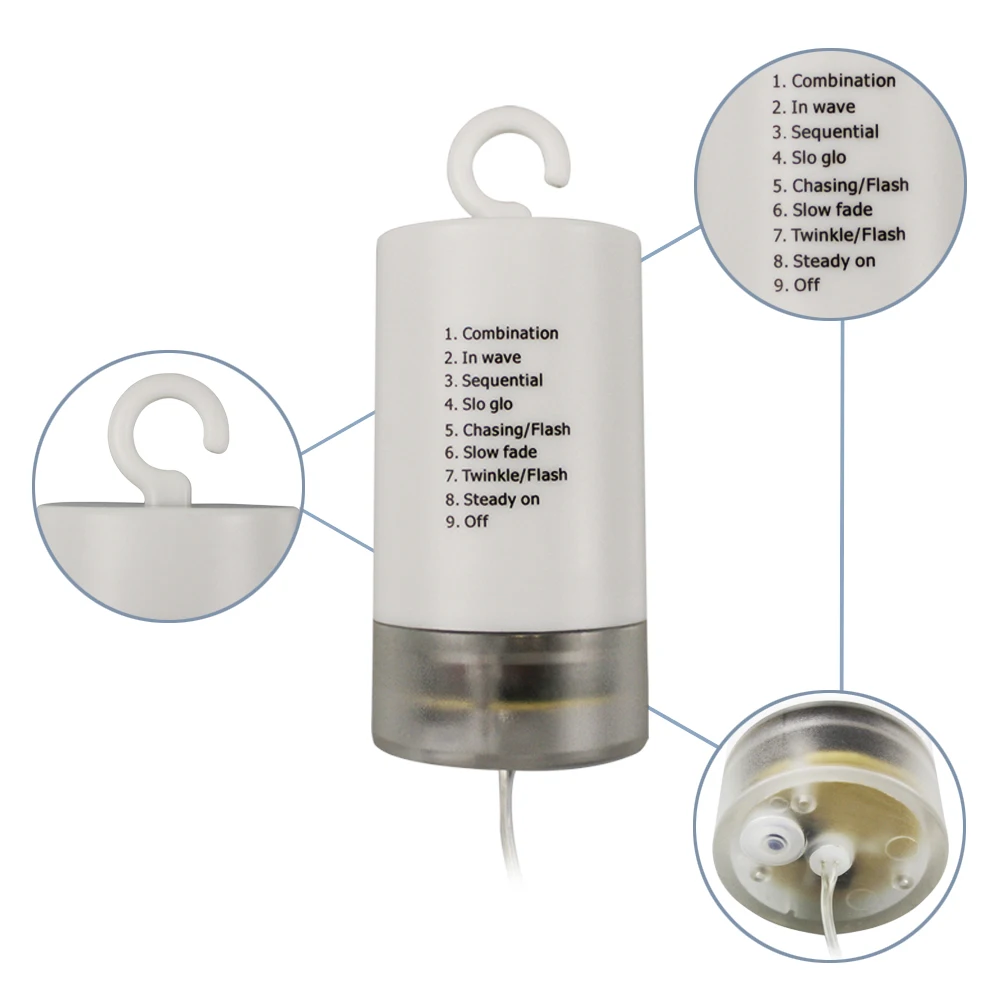 100 LED Remote Control Hanging-up Starburst Fairy String Light Battery Copper DIY Explosion Firework Christmas Bar Xmas Star | Освещение