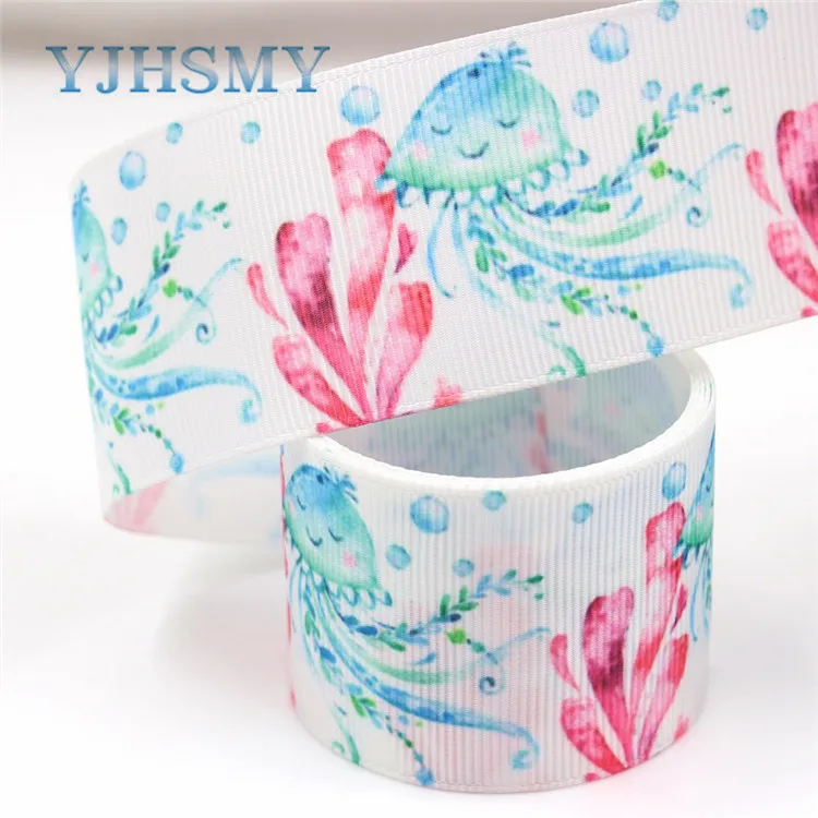I-181106-143 YJHSMY I-181106-137, 38 мм 5 ярдов мультфильм ленты с цветами термотрансферные печатные корсаж, DIY Одежда ручной работы материалы - Цвет: I-181106-143